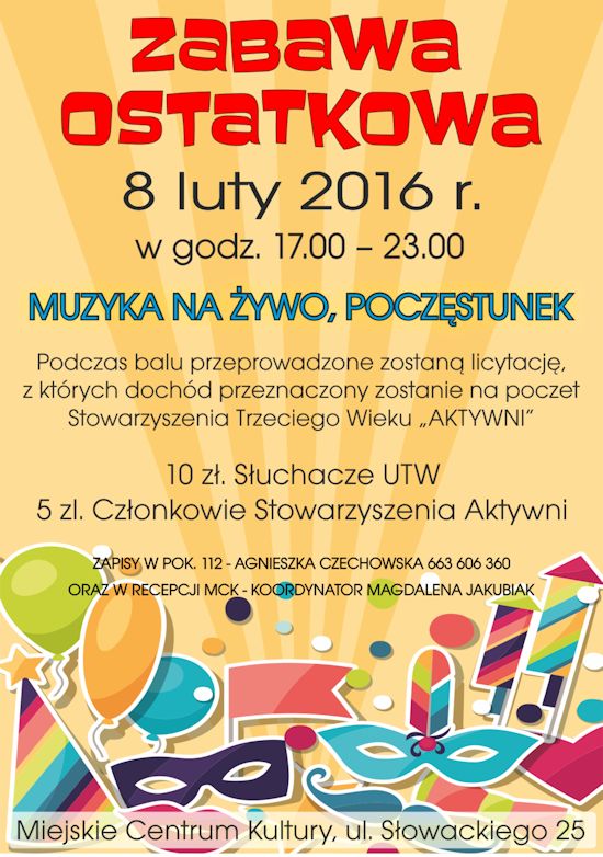 zabawa ostatkowa 2016
