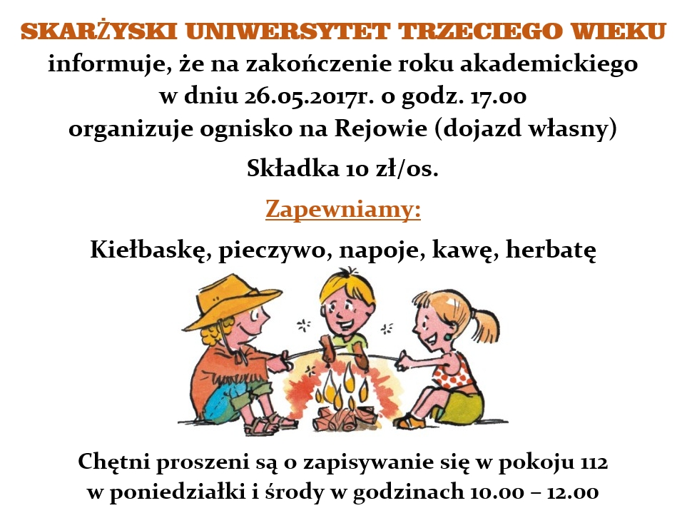 ognisko na zakonczenie UTW 2017
