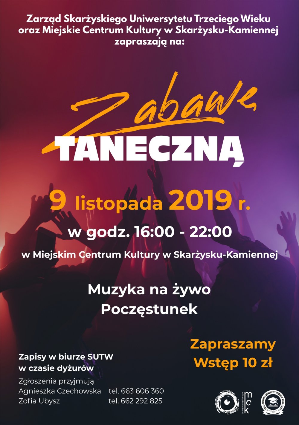 zabawa taneczna UTW 09.11.2019