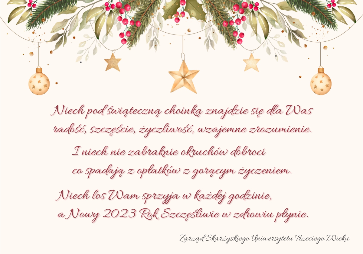 zyczenia bozonarodzeniowe 2022