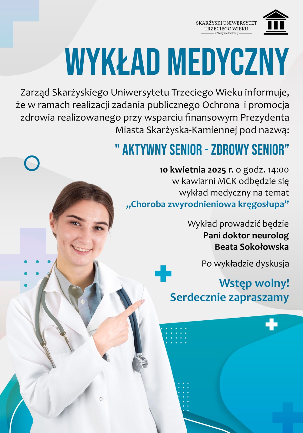 plakat wyklad Aktywny Senior
