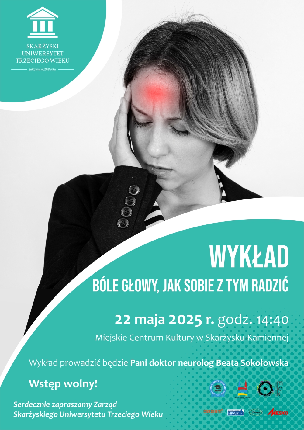 plakat wyklad Bole glowy