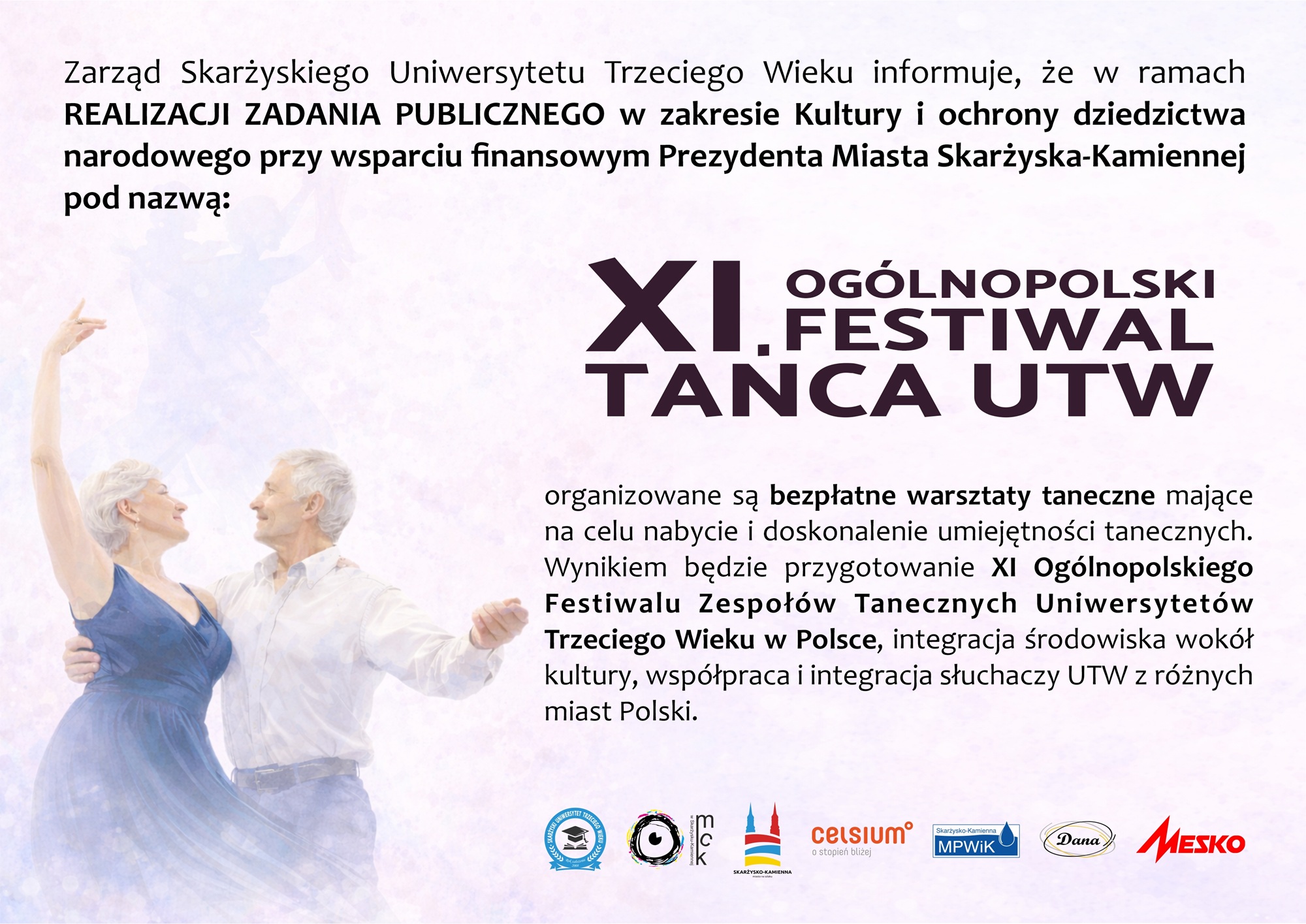 ogloszenie XI Festiwal Zespolow UTW