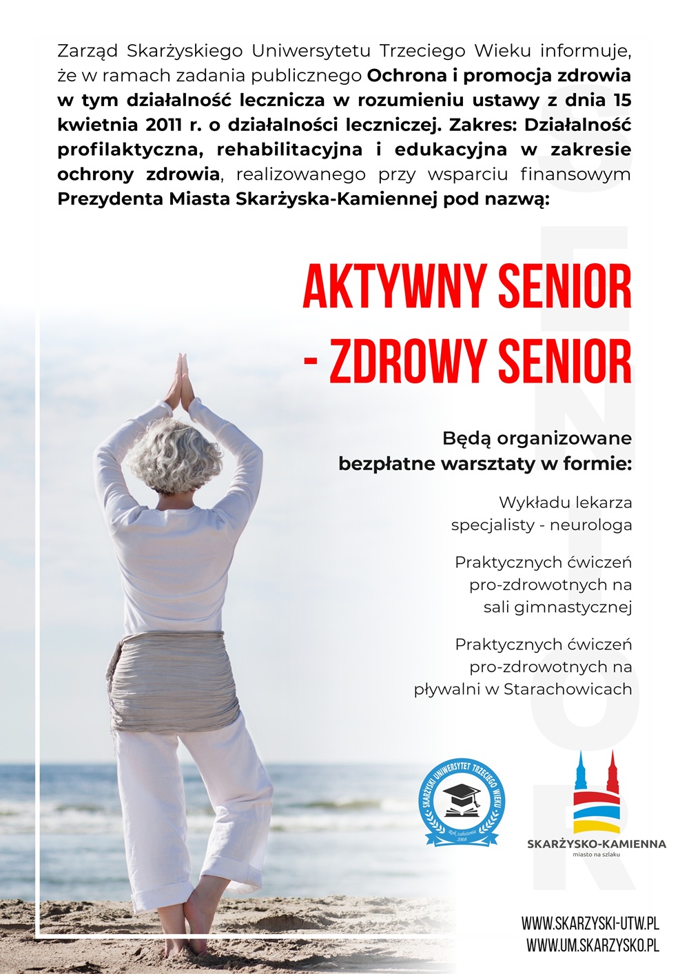 plakat aktywny senior zdrowy senior 2024